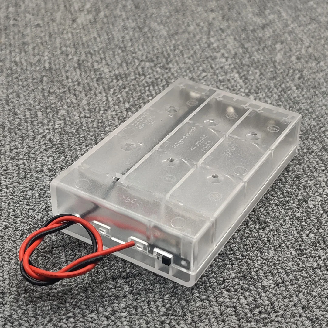 18650/21700 Battery Holder Battery Box 3 Slot Batteries Series Connection With Switch 3*18650/21700 Welding-Free DIY