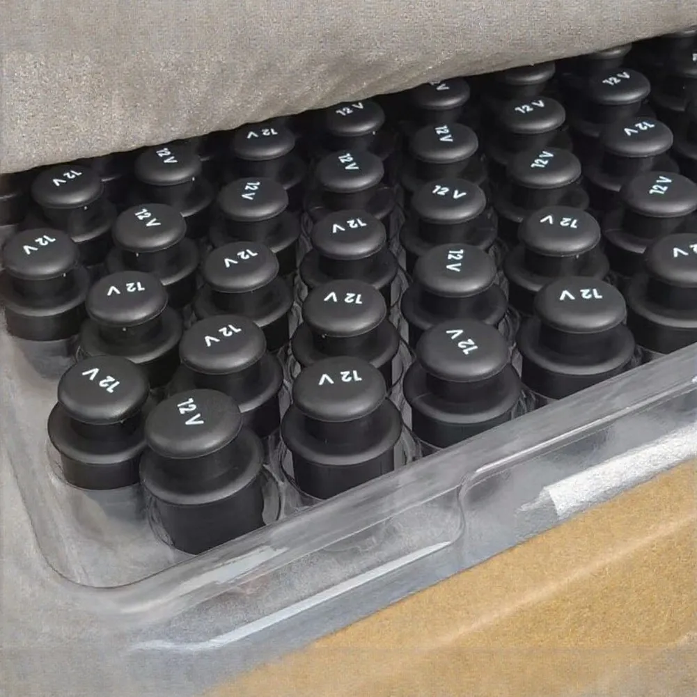 Center Console Dust Protector Car Socket Dust Cap For Off-road Dust Prevention Delicate Polishing Finish Clear 12V Mark Printed