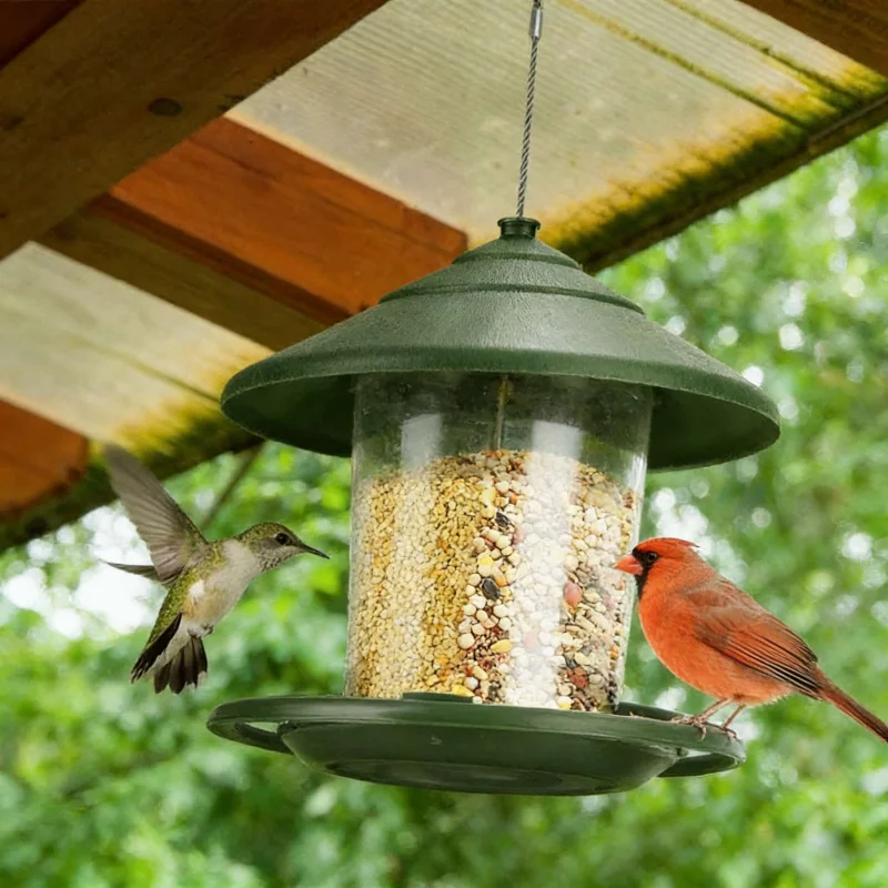 Comedero para Colibríes Colgante para Jardín, Comedero Automático para Pájaros, Nuevo Accesorio para Alimentar Aves en el Jardín, Suministros para Alimentación de Aves