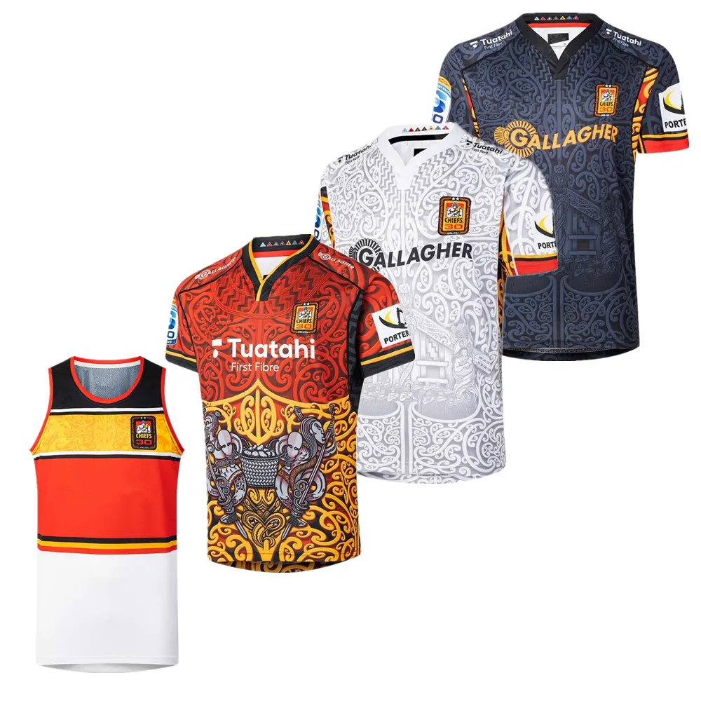 Mew 2026 Chiefs camiseta de rugby del 30 aniversario camiseta de rugby de Chiefs de Nueva Zelanda camiseta con capucha talla grande 5xl