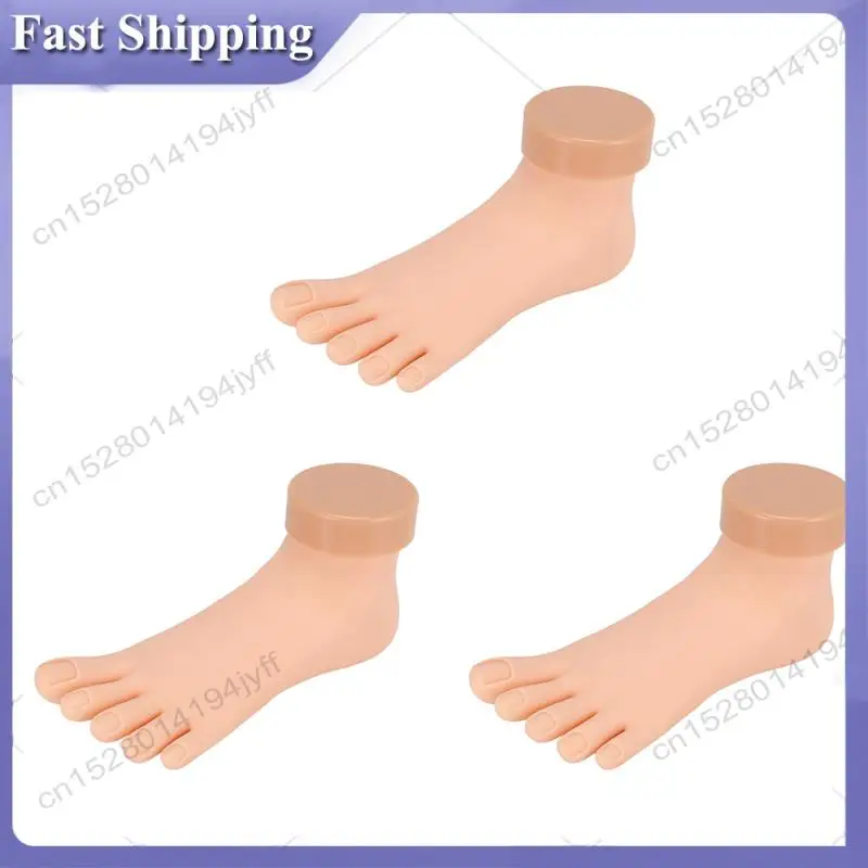 -ABDH 3X Practice Foot Model Flexible Movable Soft Fake Foot Tool For Nail Art Train
