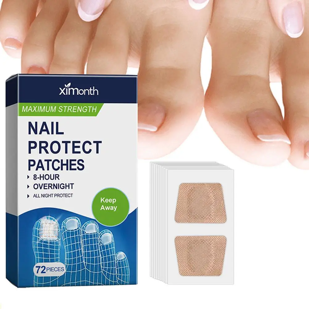 72-teiliges Nagelkorrektur-Pflaster zur Paronychie-Heilung, Behandlung von Zehennagelpilz, Schmerzlinderung, Nagelverdickung, Weichnagel-Reparatur-Aufkleber
