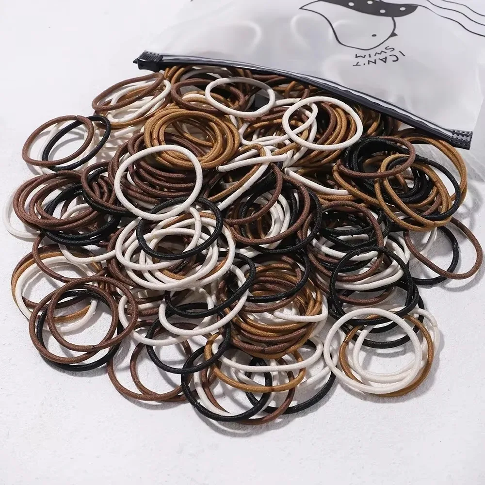 50 szt. Gumek do włosów, gumki do kucyka, sznurki, scrunchies, opaski do włosów, cienkie akcesoria do stylizacji włosów dla kobiet, mężczyzn i dziewcząt