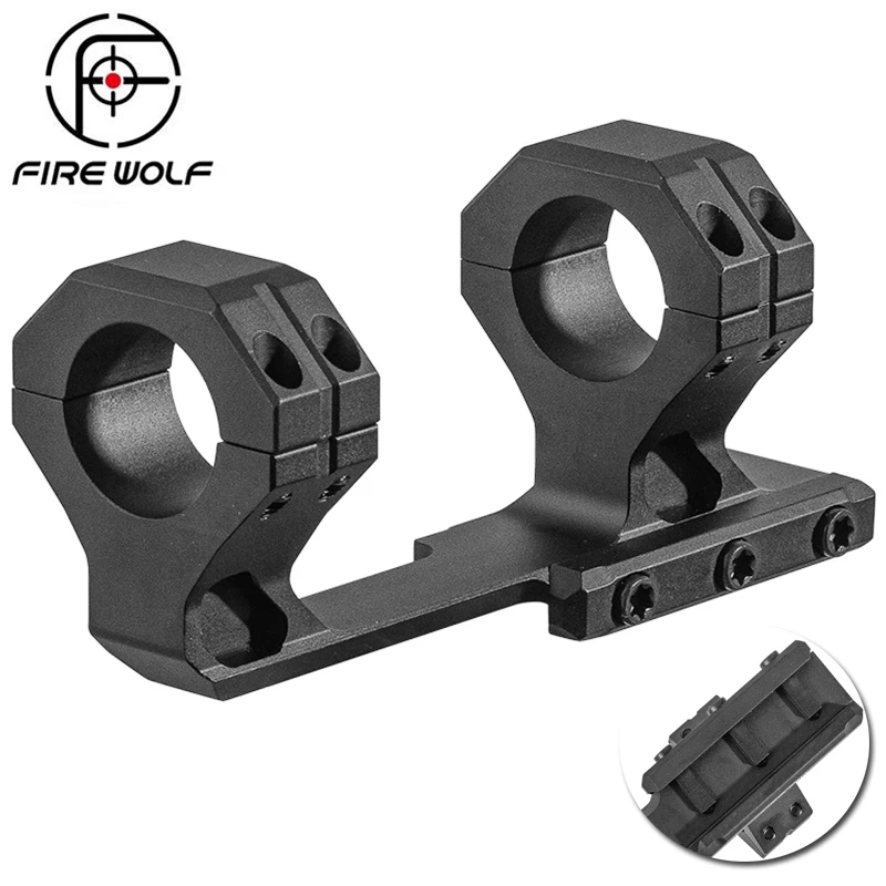 

FIRE WOLF 7075 Aluminum Alloy Scope Mount Ring 25.4mm Hunting Airsoft Accessories Double Clamp Metal Fits 20mm Dovetail Rail