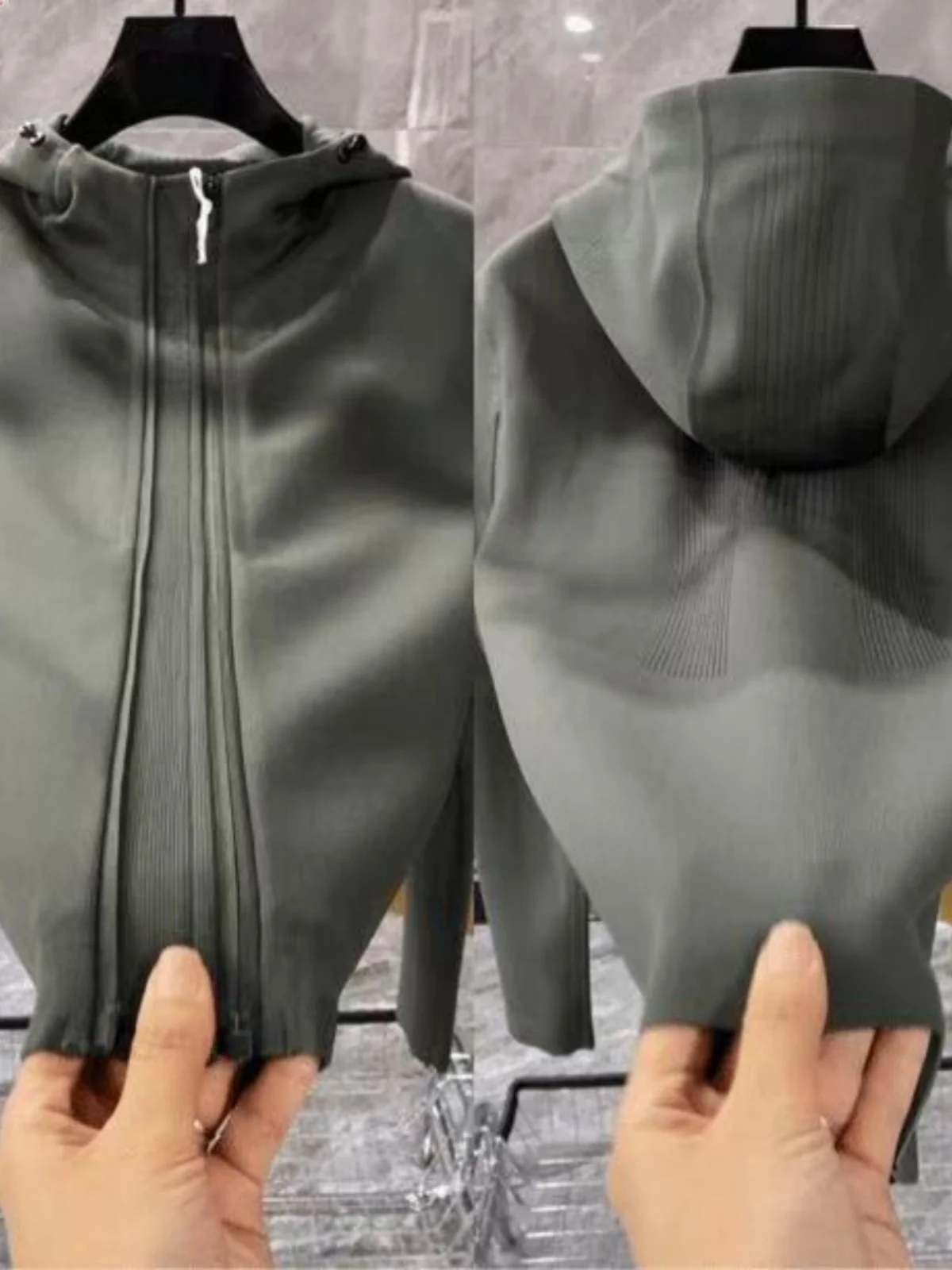 

Spring Autumn 2024 Men's Hooded Jaet Casual Faion Luxury Trendy Color Versatile Leisure Simple Youth ular Standa...