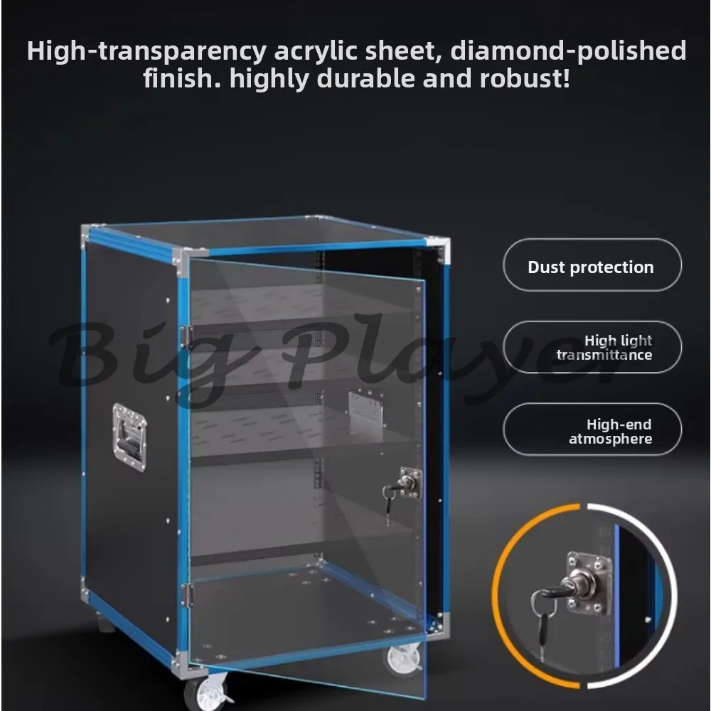 

Power amplifier cabinet Home KTV audio equipment cabinet Simple chassis Mixer rack Air box