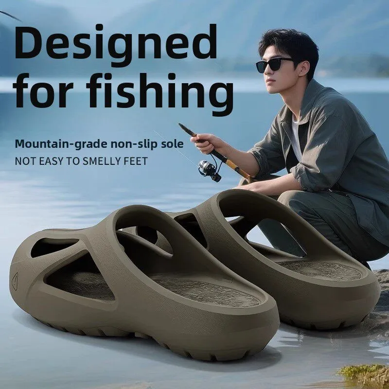 

Men's Anti-Slip Hiking Sandals 2026 New Summer Outdoor Beach Water Fishing Head Cover Slippers Resin Shoe Upper Sensative