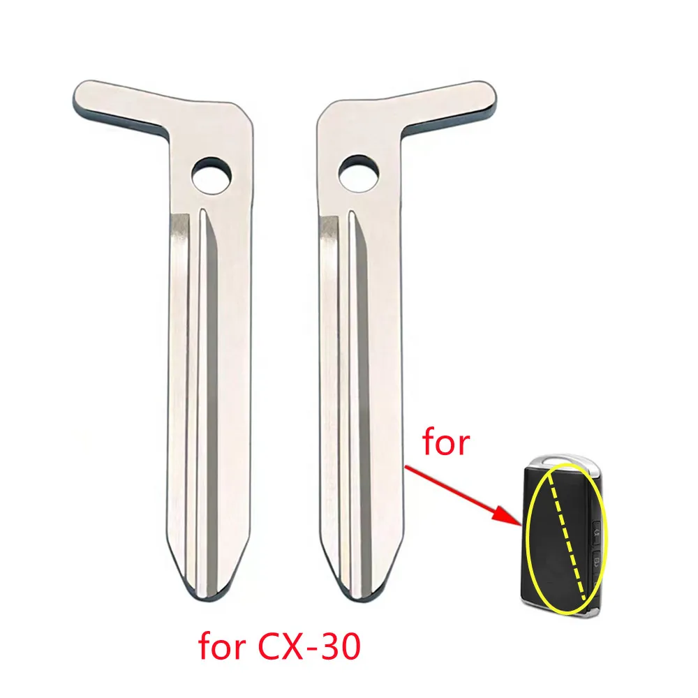 마즈다 스마트 카드용 자동차 키 블레이드, 언컷 블레이드, 비상 키 교체, 로트당 2 개