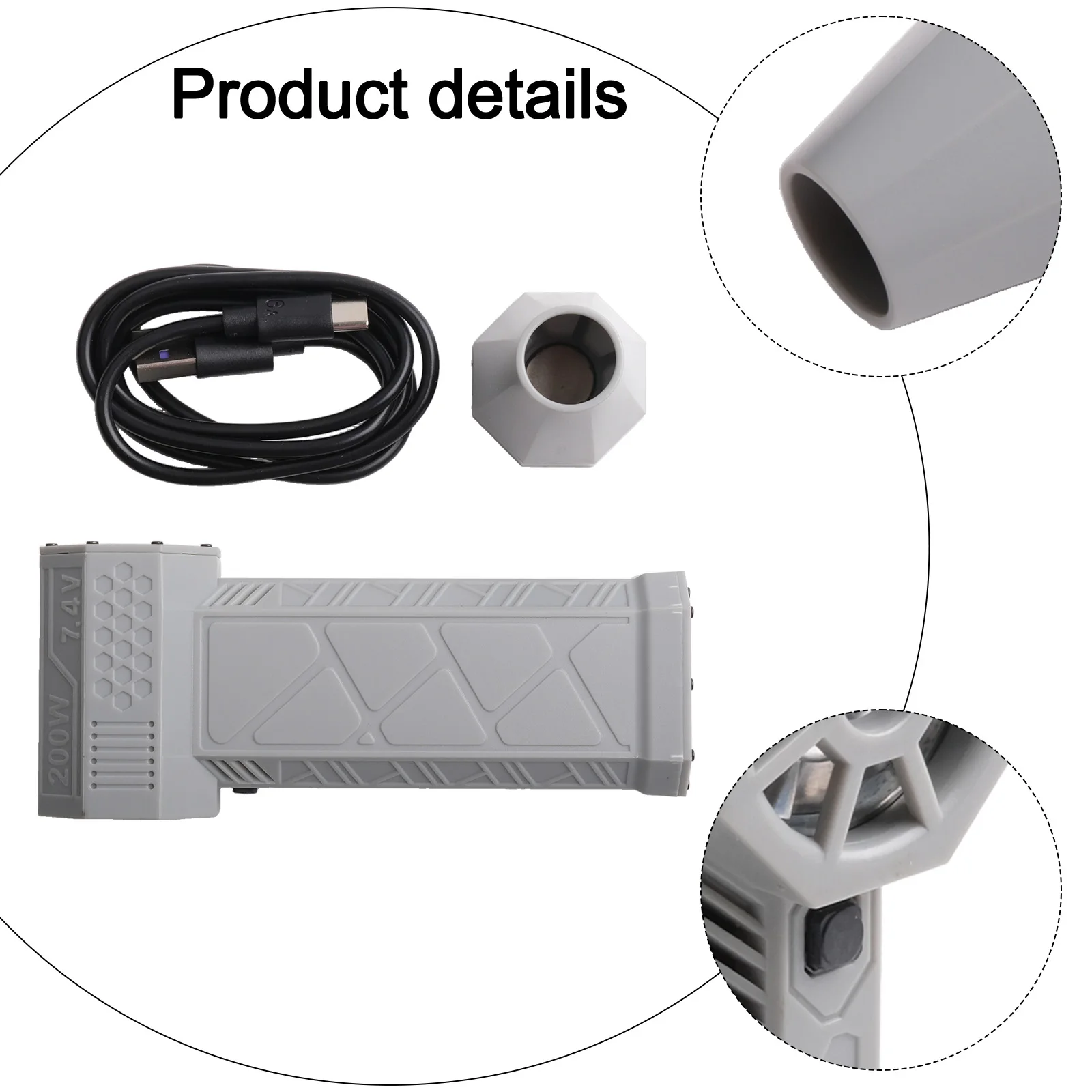 مروحة توربو مروحة عنيفة مع إضاءة LED 000 دورة في الدقيقة محمولة عالية السرعة ومراوح قوية قابلة للحمل 130 عملية #5