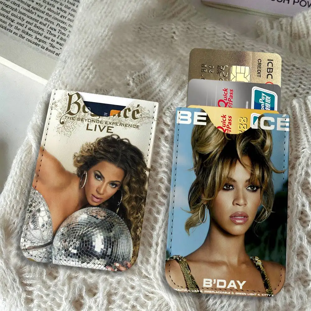 Music Beyoncé Light and thin mini bag small and portable bus card protective leather case for men and women