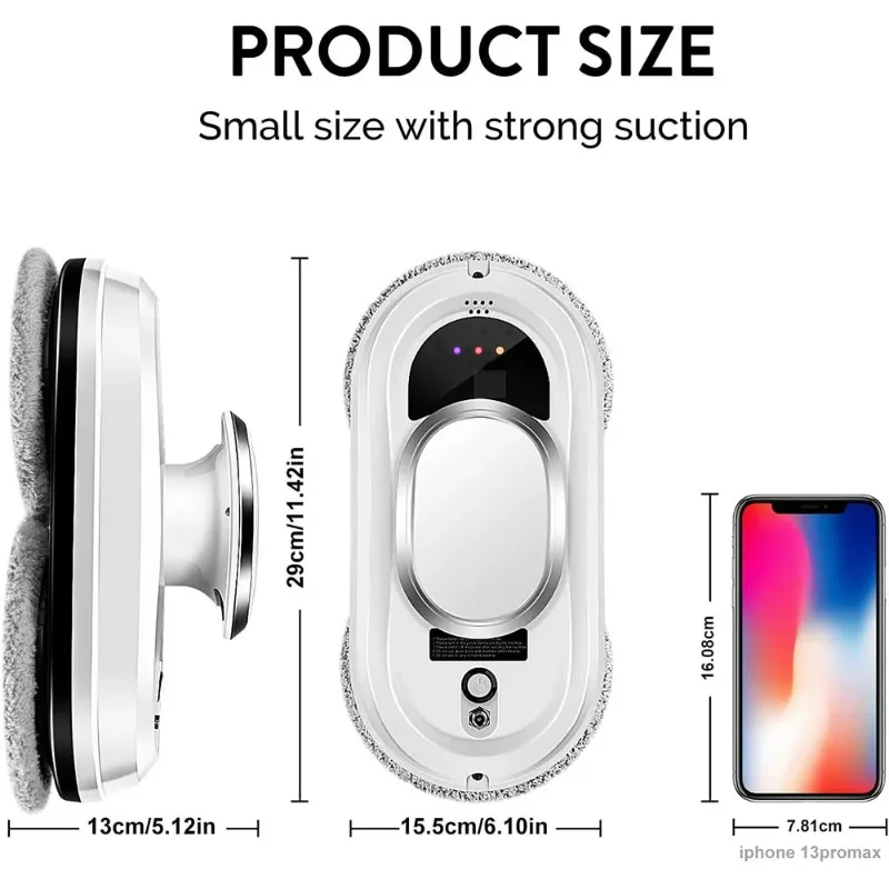 Intelligent Electric Window Cleaner Robot Vacuum  Remote Control Home Glass Cleaning Machine for Home