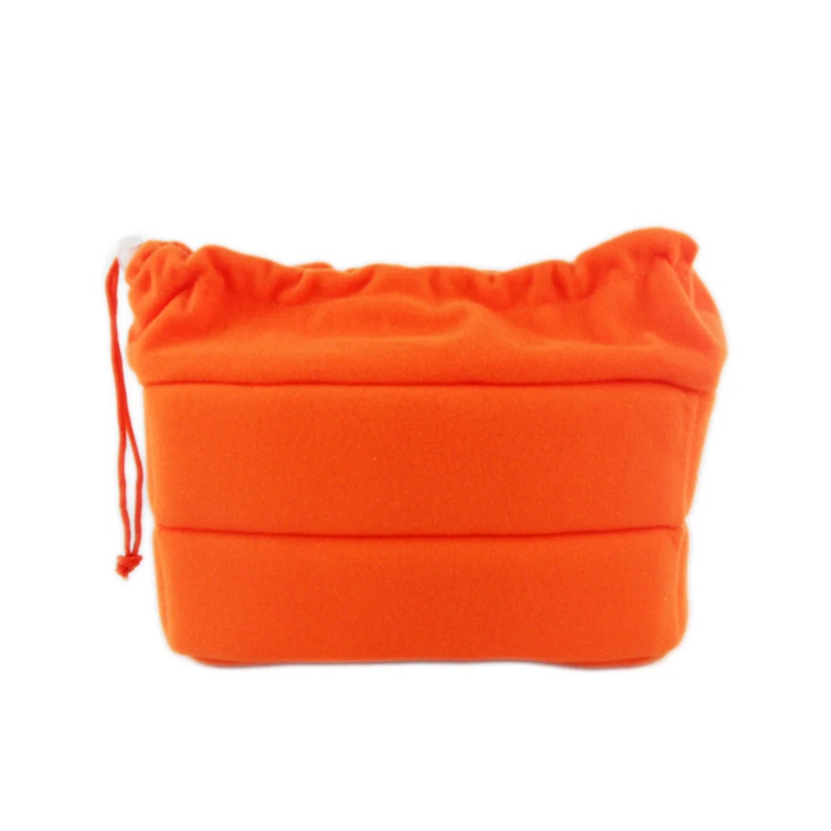 Camera Bag Camera Insert Bag with Drawstring Adjustable Divider Camera Lens Soft Bag for ,, Orange