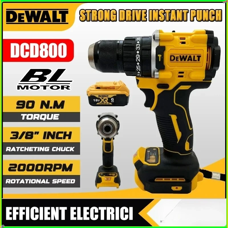 trapano-avvitatore-a-percussione-senza-fili-dewalt-dcd800-2000-giri-min-3-8-pollici-elettrico-brushless-utensile-elettrico-al-litio-per-batteria-dewalt