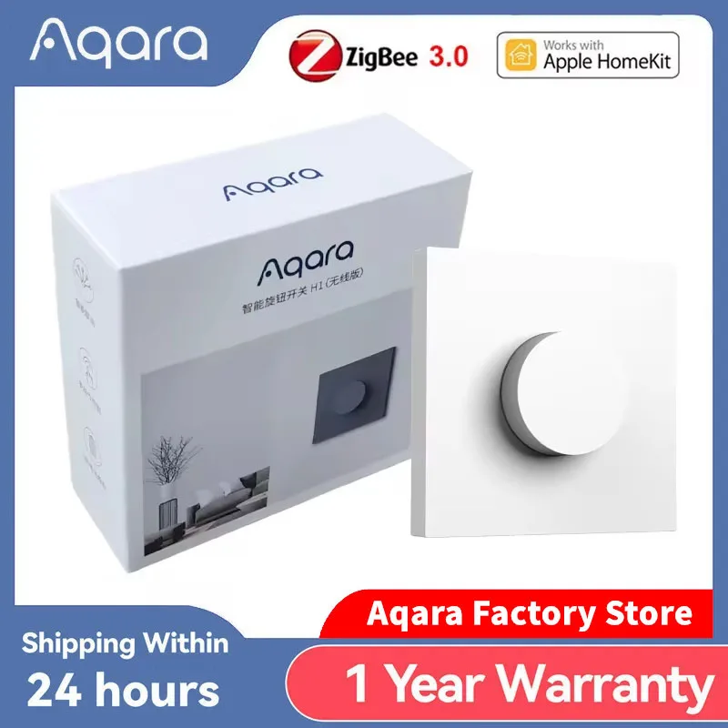 

Aqara H1 Smart Dimmer Switch Wireless Rotary Switch Intelligent Adjustment Light Brightness Zigbee 3.0 Work for APP Homekit