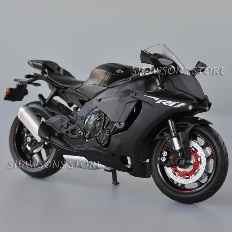 1:12 Scale Diecast Motorcycle Model Toys Yamaha YZF-R1 Sport Bike Miniature Replica Collectible