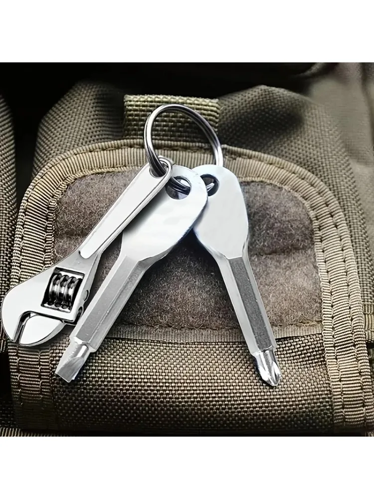 AliExpress NONE 3pcs mini portable screwdriver set, multifunctional mini wrench keychain - suitable for bicycle and motorcycle repair tools