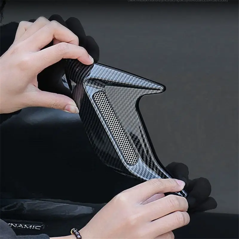 

Carbon Fiber Universal Car Shark Gills Fender Side Air Flow Outlet Vent Decoration Sticker Trim Cover Decal Car Styling