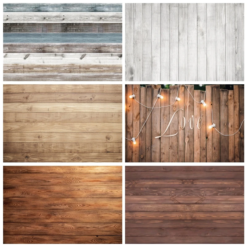 Wooden Board Planks Wedding Background Photography Baby Shower Birthday Party Banner Backdrop Photo Photographic Studio Shoots