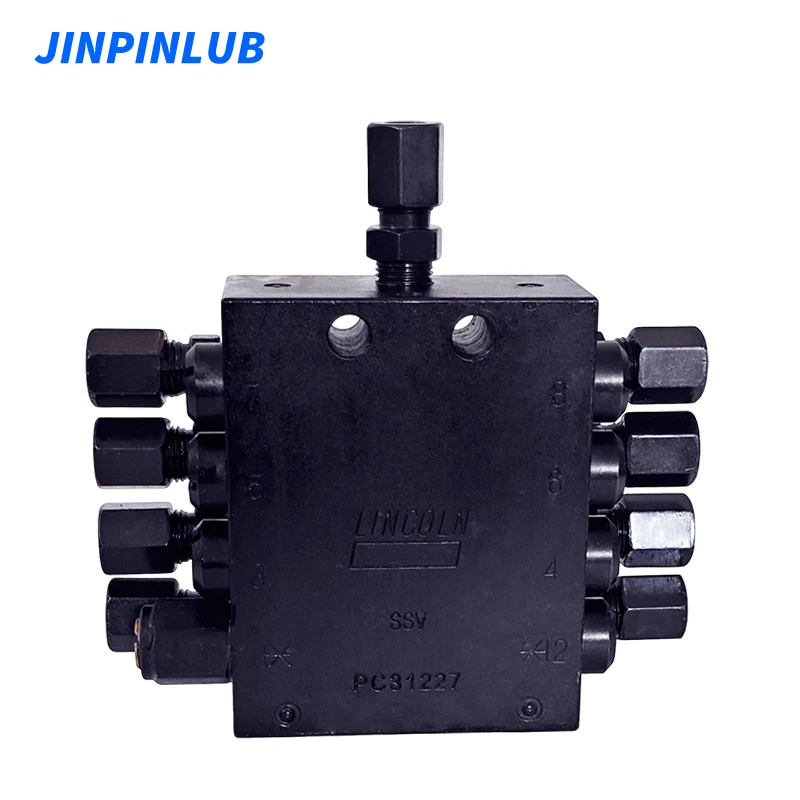 JINPINLUB JSV-8 Grease Distribution Block 0.2cc With Indicator Matching Progressive High-Pressure Grease Unit