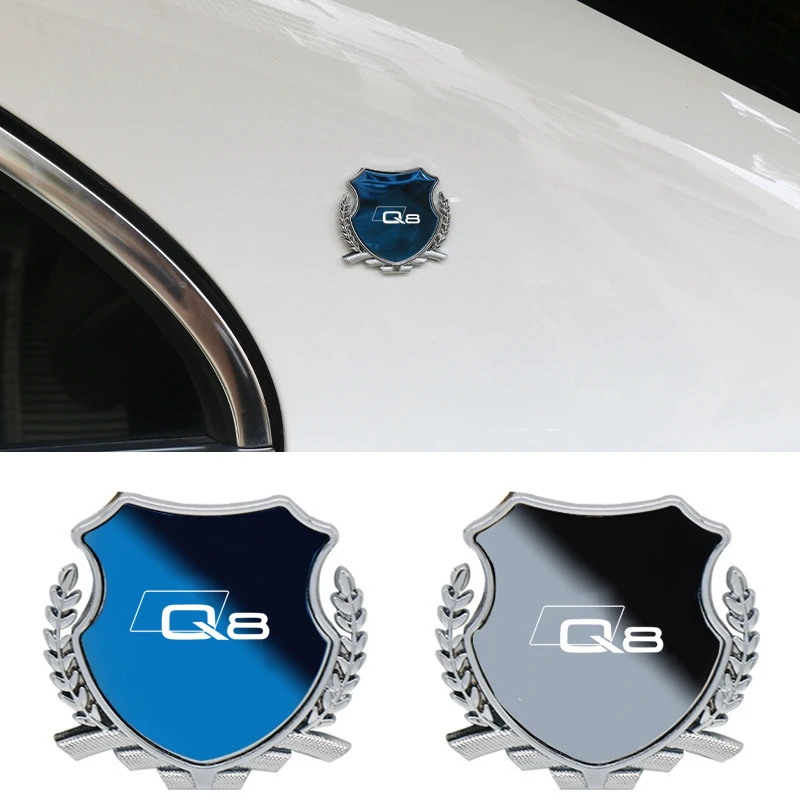 

Metal Car Trunk Window Side Emblem Badge Decal Sticker for audi sport RS A1 A3 A4 B7 B8 A5 A6 A7 A8 Q3 Q5 Q7 Q8 TT