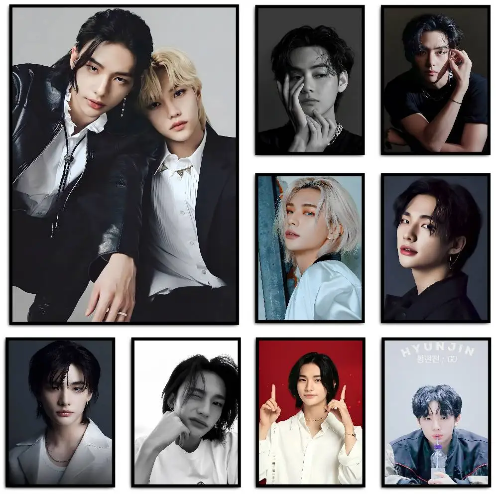 Hwang Hyun-Jin Singer Poster HD art sticky wall waterproof home living room bedroom bar aesthetic decoration