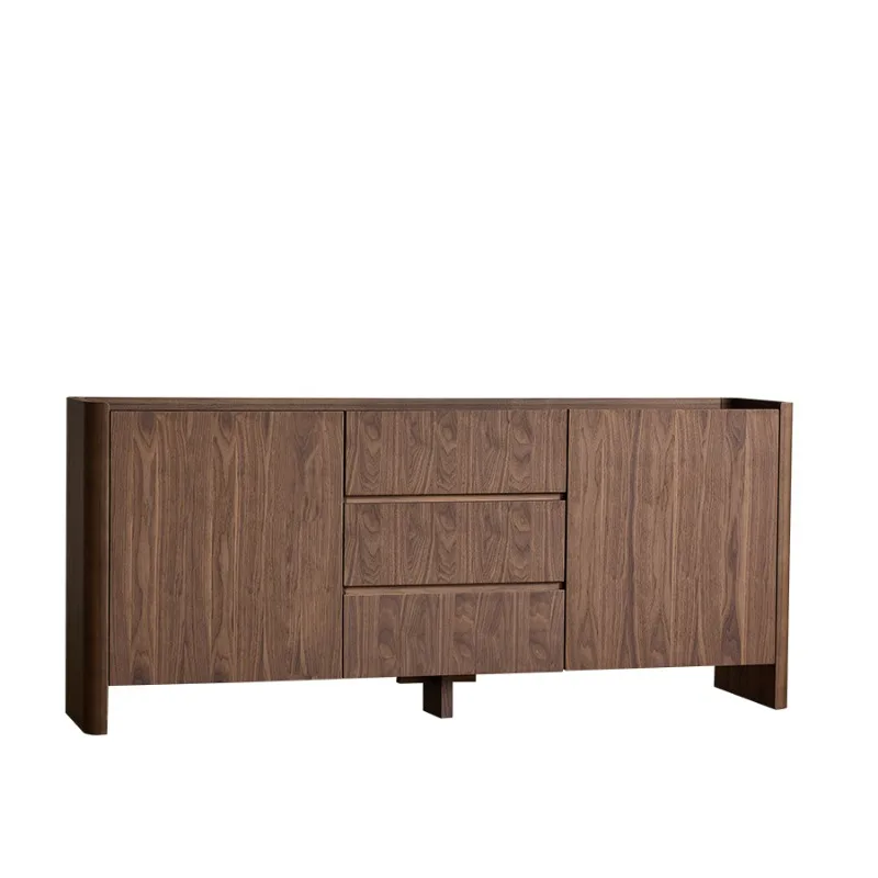 

locker restaurant against the wall side cabinet storage cabinet integrated tea cabinet retro side cabinet walnut