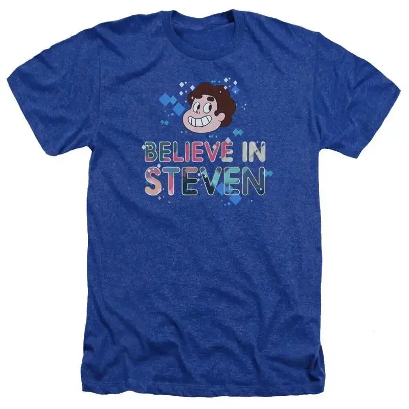 STEVEN UNIVERSE BELIEVE Licensed Adult Men's Heather T shirt SM 3XL