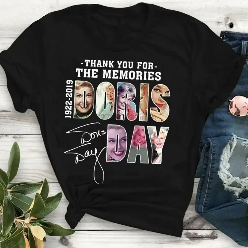 Camiseta Doris Day Thank You For The Memories, color negro, talla S a 5Xl