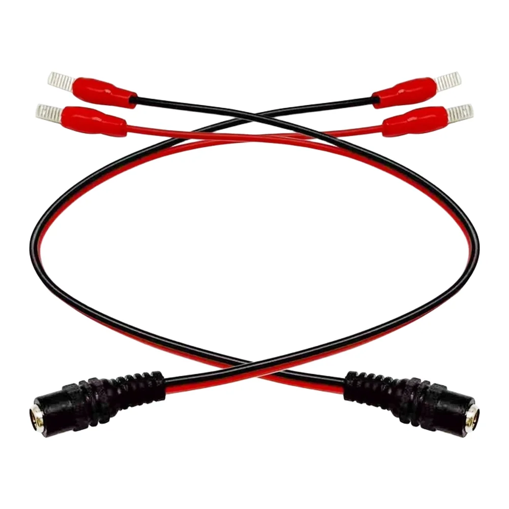 2pcs Charging Cable with DC Port for For battery Connector Use in Power Tool Charging Solutions with 5.2x2.1mm and 5.5x2.5mm