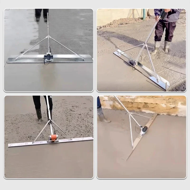Concrete Electric Scraper Cement Leveler Flat Plate Vibrator Lithium Battery Vibrating Screed Finishing Machine