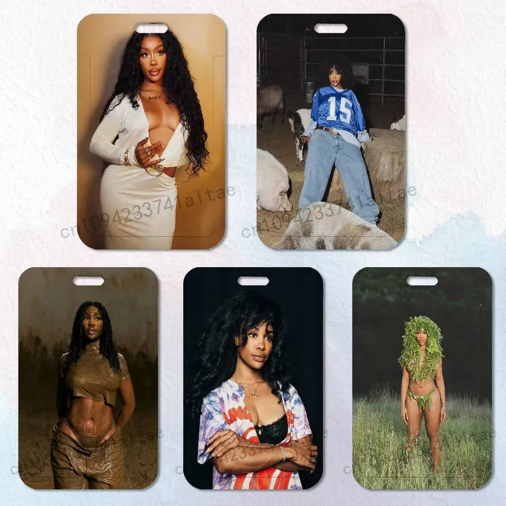 

Beautiful Singer S-SZA Card Holder Lanyard Camera Neck Strap Credit Card Case ID Badge Credentials Protection