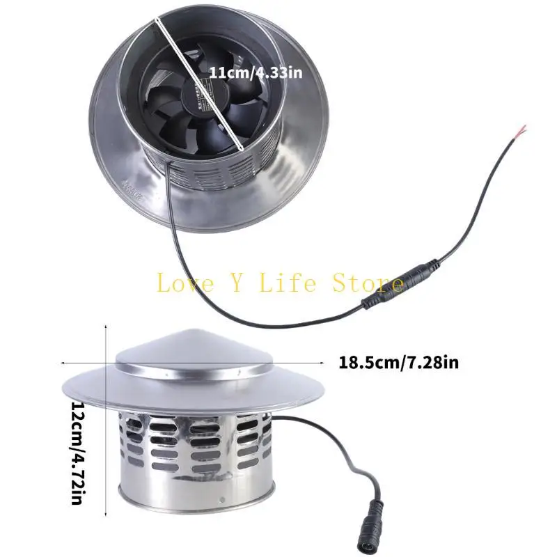 L74C Solar Exhaust Fan for Shed Solar Panel Greenhouse Fan Solar Powerful Fan