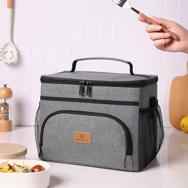 

Portable Insulated Lunch Bag Reusable Food Thermal Box Waterproof Office Cooler Lunchbox With Shoulder Strap Insulated Case