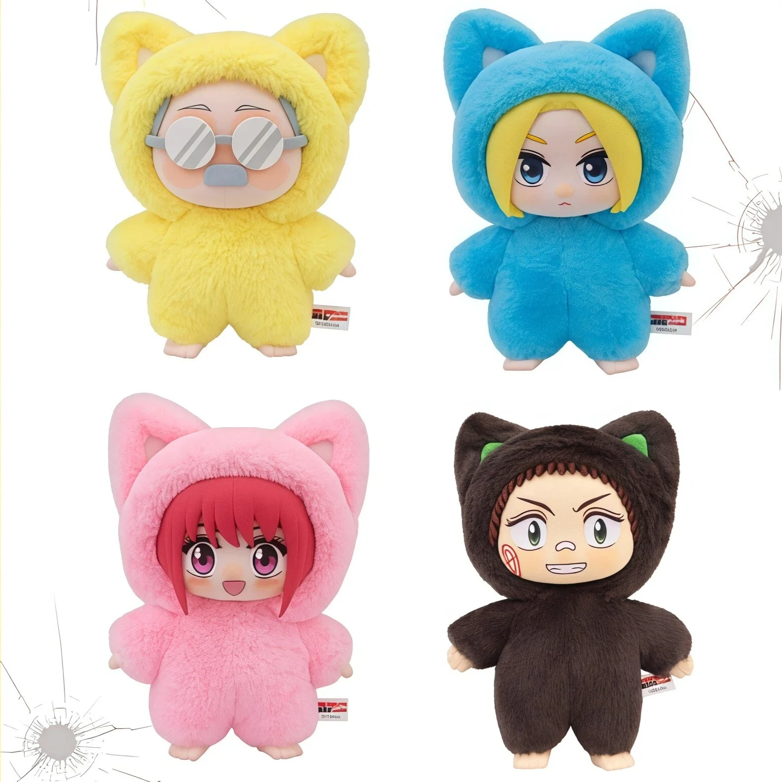 EAKI Anime Katzenohren Plüsch Blind Box Jujutsu Kaisen Haikyuu Sakamoto Days Niedliche Plüsch-Vinylfigur Sammlerstück Überraschungsgeschenk – Detail 30