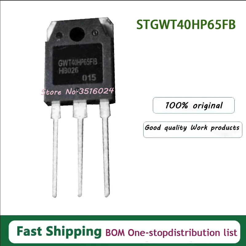 

10 шт./лот GWT40HP65FB STGWT40HP65FB TO-3P 650 В 80 А 100% новый