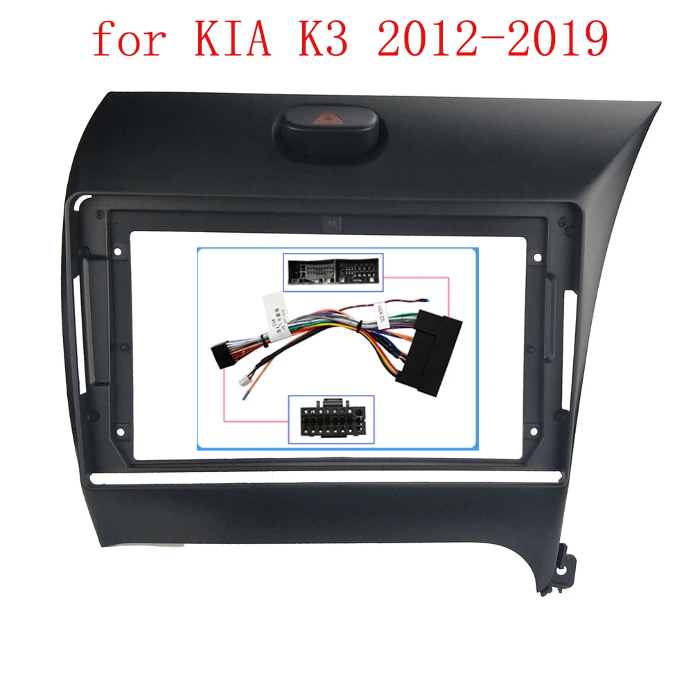 9 Inch Car Fascia Frame Adapter Android Radio Audio Dash Fitting Panel Kit For Kia K3 Cerato Forte 2013-2018