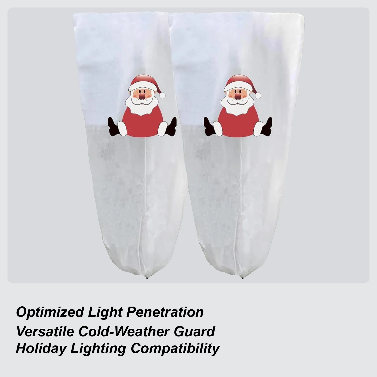 

Чехлы для защиты от мороза растений, 2 шт., нетканые рождественские чехлы для елки, термозащитный лист для растений для наружного забора, сада, фермы