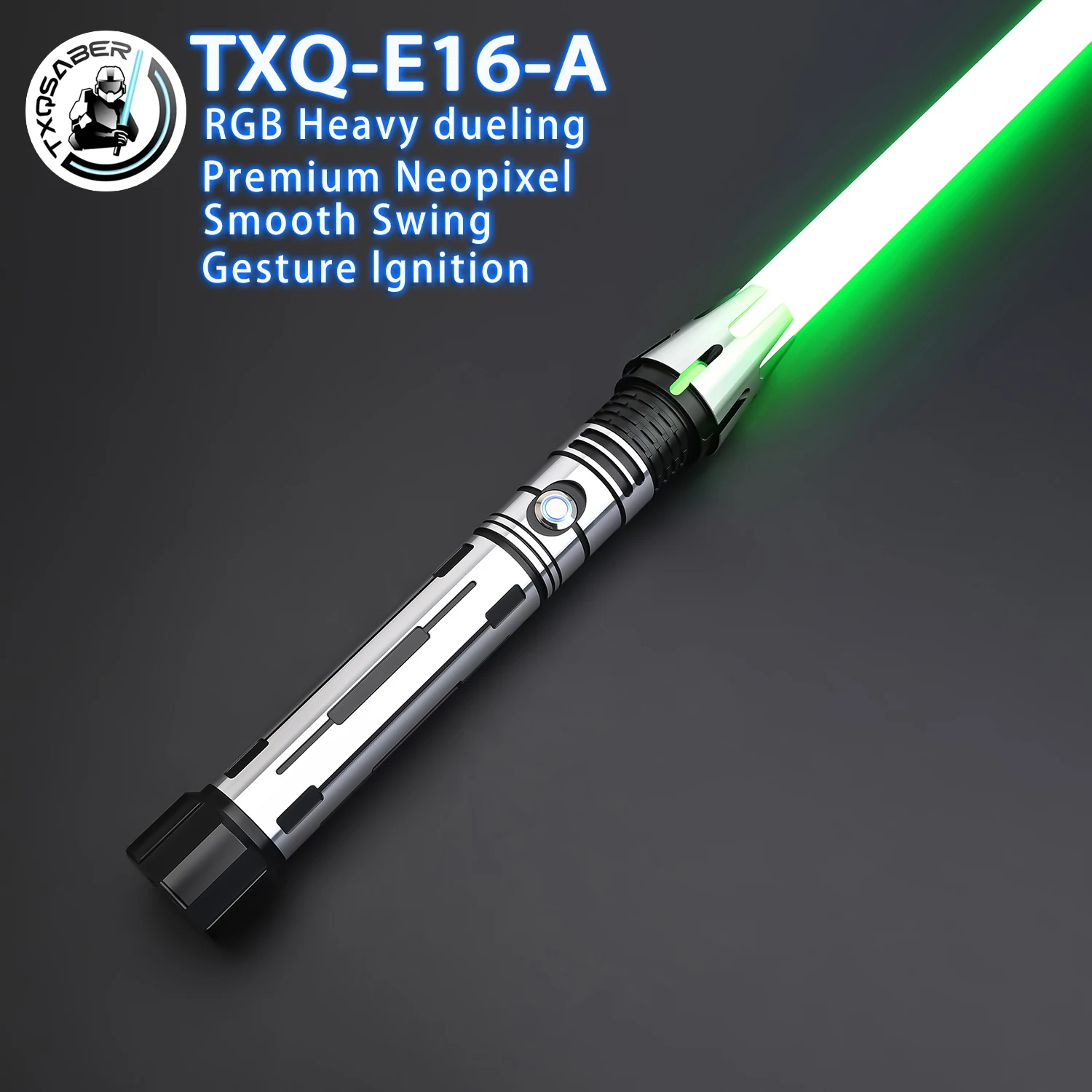 

TXQSABER E16-A RGB Heavy Dueling Neo Pixel Proffie Lightsaber Force Light Saber Smooth Swing Blaster Laser Sword Cosplay Gift