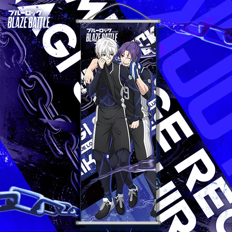 Nouveau BlueLock suspendus peintures bobine affiches dessin animé Chigiri Hyoma fonds d'écran décorations Anime périphérique Support cadeaux de vacances