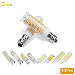 10pcs/lot E14 G4 G9 LED Bulb AC 220V 230V 3W 5W 9W Corn Lamp LED Spotlight Replace 30W 40W 60W Halogen Chandelier Light