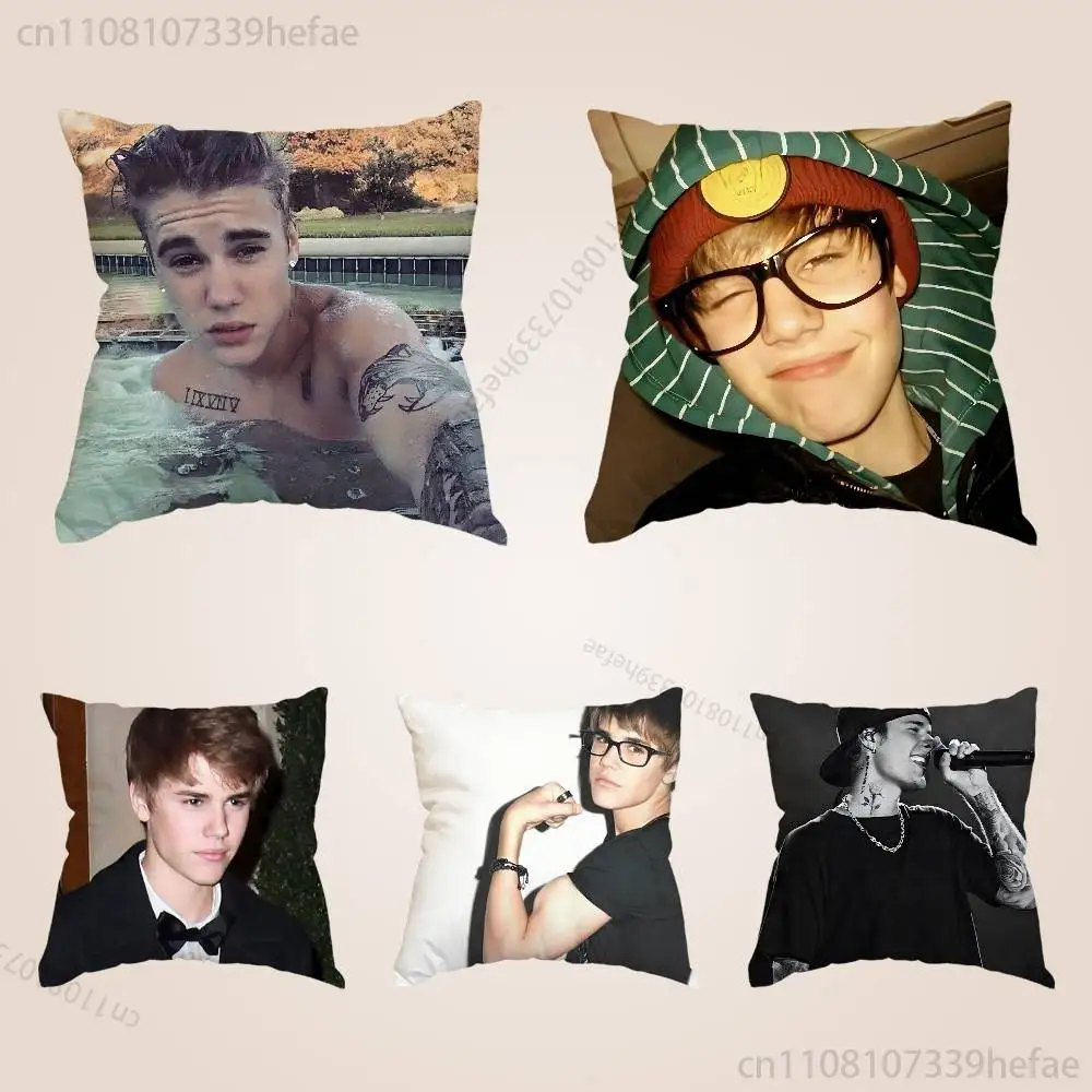 

Singer J-Justin B-Bieber Throw Pillow Case For Decoration 30cm 50cm 55cm Square Home Pillowcase Case