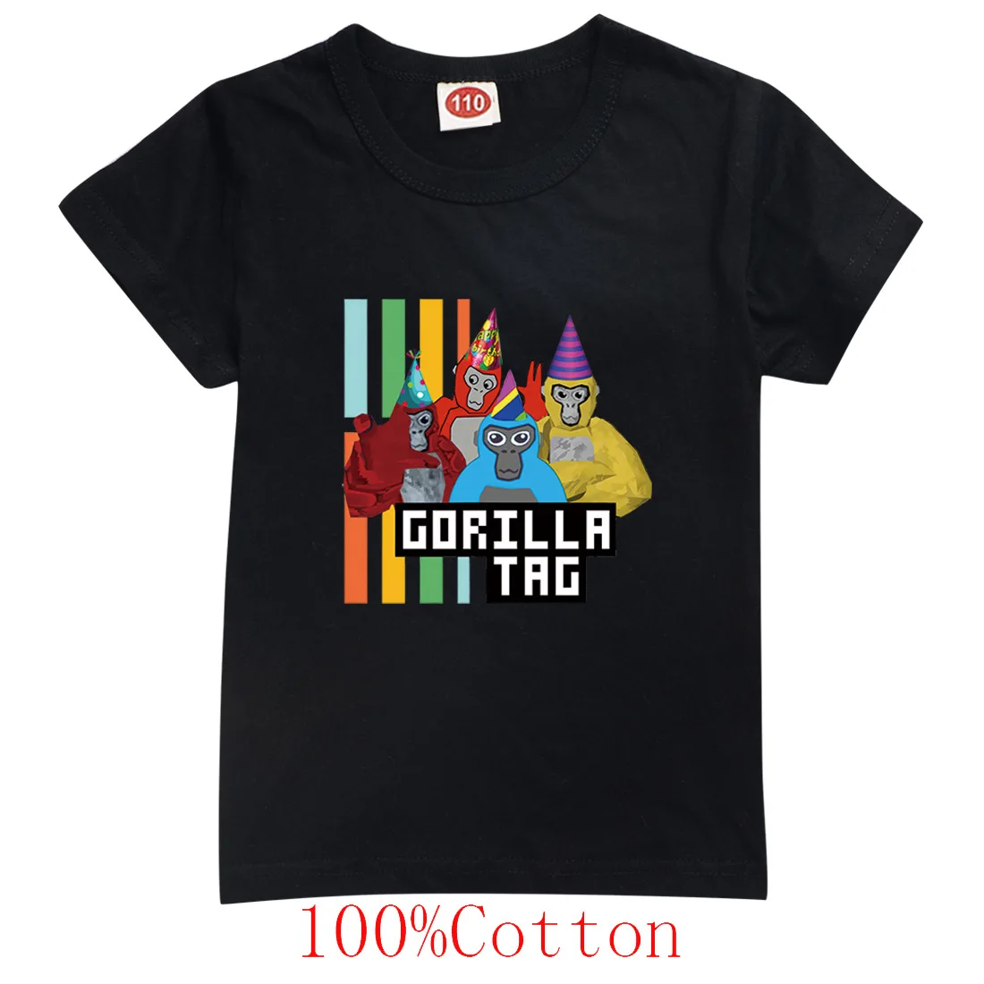 

Gorilla Tag Moneky Tshirt Kids Cute Cartoon T-Shirt Baby Boys Short Sleeve Tops Girls Casual T-shirts Children Cotton Streetwear