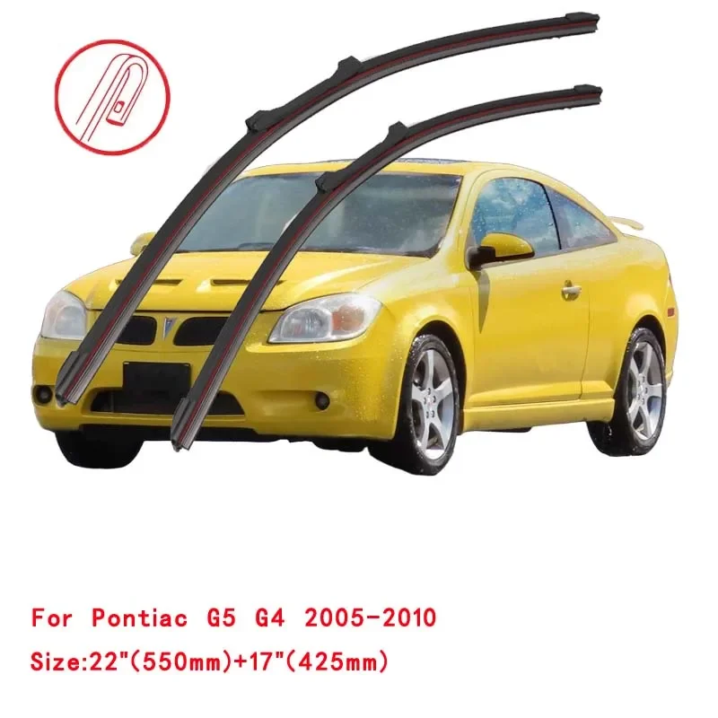 For Pontiac G5 G4 2005-2010 Car Windshield Wiper Blade Front Windscreen Brushes Washer Accessories Window Cleaning Replacement
