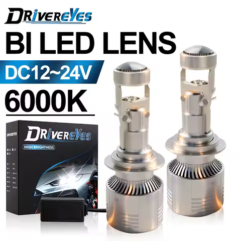 H7 H4 H11 Bi Led Mini Lens Canbus Error Free H8 H9 9005 HB3 9006 HB4 Car Headlight 9585 CSP CHIPS 12V Hi/Lo Beam Plug&amp;Play 6000K