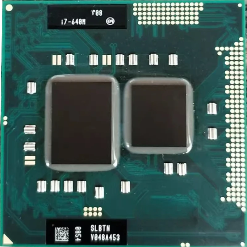 

Процессор I7-640M 2.8ГГц, двухъядерный, 4МБ, 35Вт, i7 640M для ноутбуков, PGA, серверный, сокет G1 / RPGA988A для HM55 HM57 QM57 SLBTN