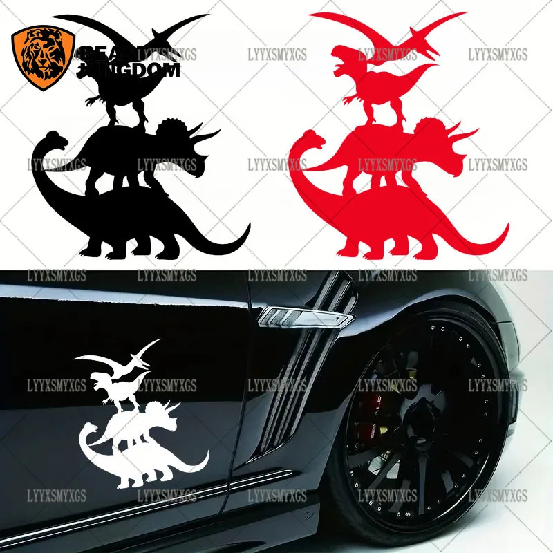 Self-Adhesive Custom T-REX DINO JURASSIC Car Stickers Waterproof Sunscreen Vinyl Decal PVC Wholesale Car Decoration