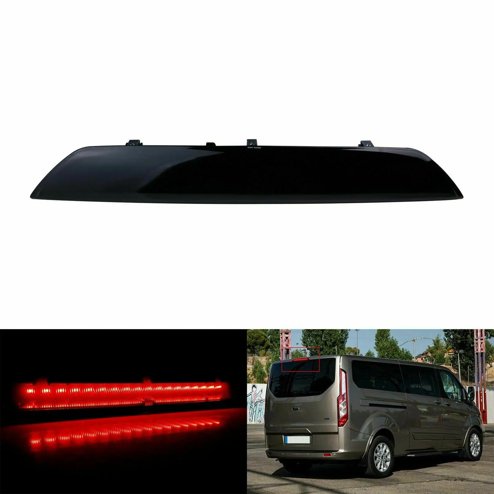 

Car Rear LED High Level Brake Light Smoked Lens Red Stop Lamp 12V BK3Z13466A Fits for Ford Transit 2015 2016 2017 2018 2019 2020