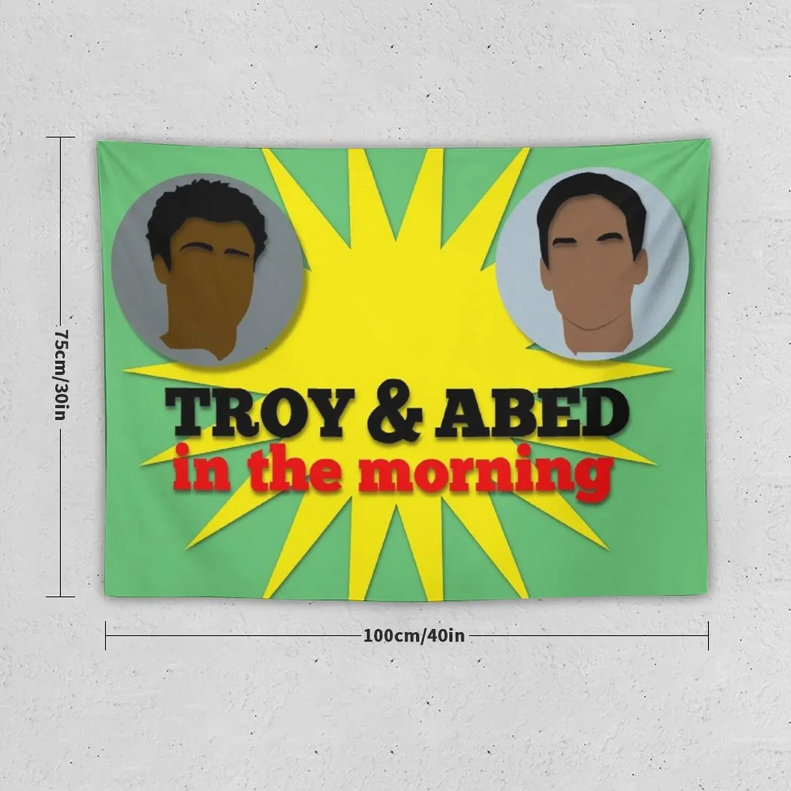 Community Troy and Abed in the morning Tapestry Bedroom Decorations Cute Decor Room Decor Room Decorator Tapestry