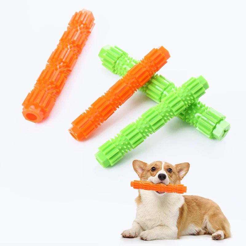 Dog toy Bite resistant teething stick Pet dog interactive play training chew toy