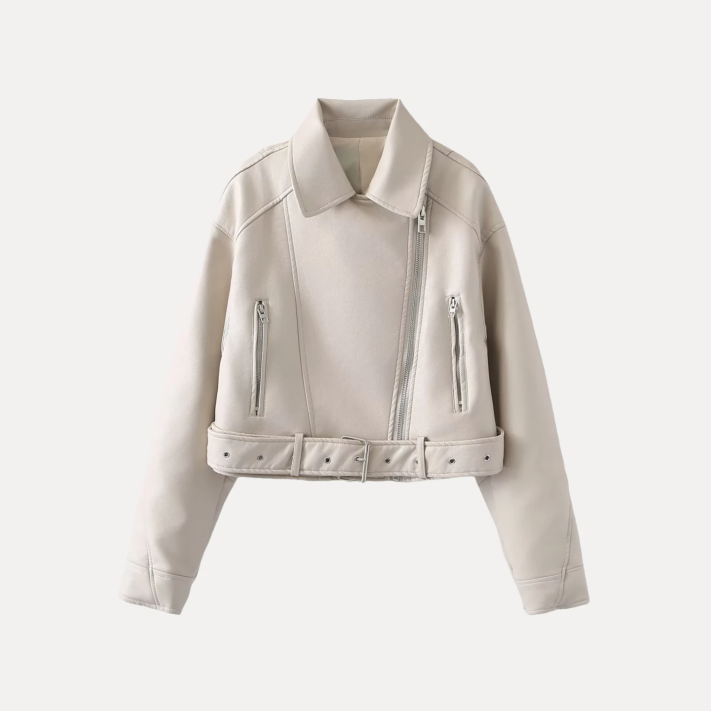 Chaqueta de motocicta para mujer, estilo informal, combina con todo, marca Z, fibra de poliéster, manga larga, modelo...